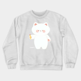 Drawing Cat Crewneck Sweatshirt